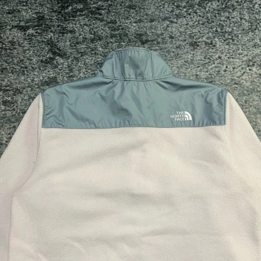 The North Face 1/4 Zip Fleece Sweater Girls XL Pink Gray Gorpcore Jacket‎